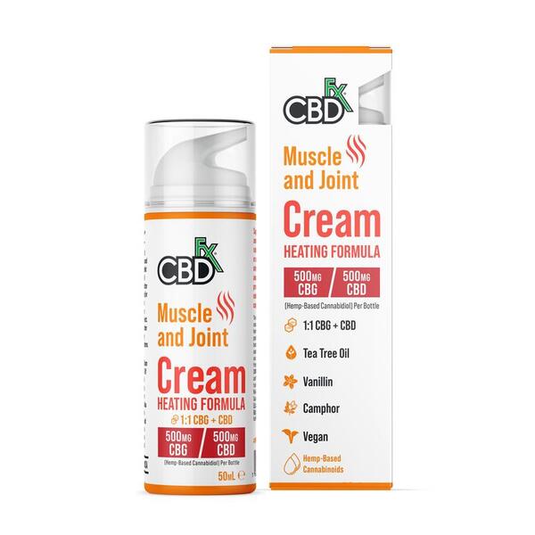 CBDfx Muscle and Joint Heating Cream - 500mg CBD/500mg CBG GOODS Superdrug   