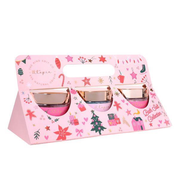 Kind Edit Co. Utopia bath salts gift set, imported from the UK