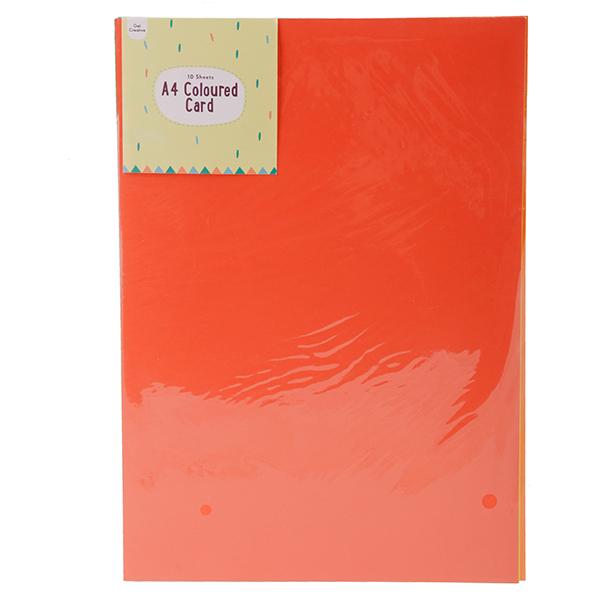 Get Creative Card Assorted Colours A4 10pk GOODS Sainsburys   