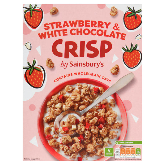 Sainsbury's Strawberry & White Chocolate Crisp 500g GOODS Sainsburys   