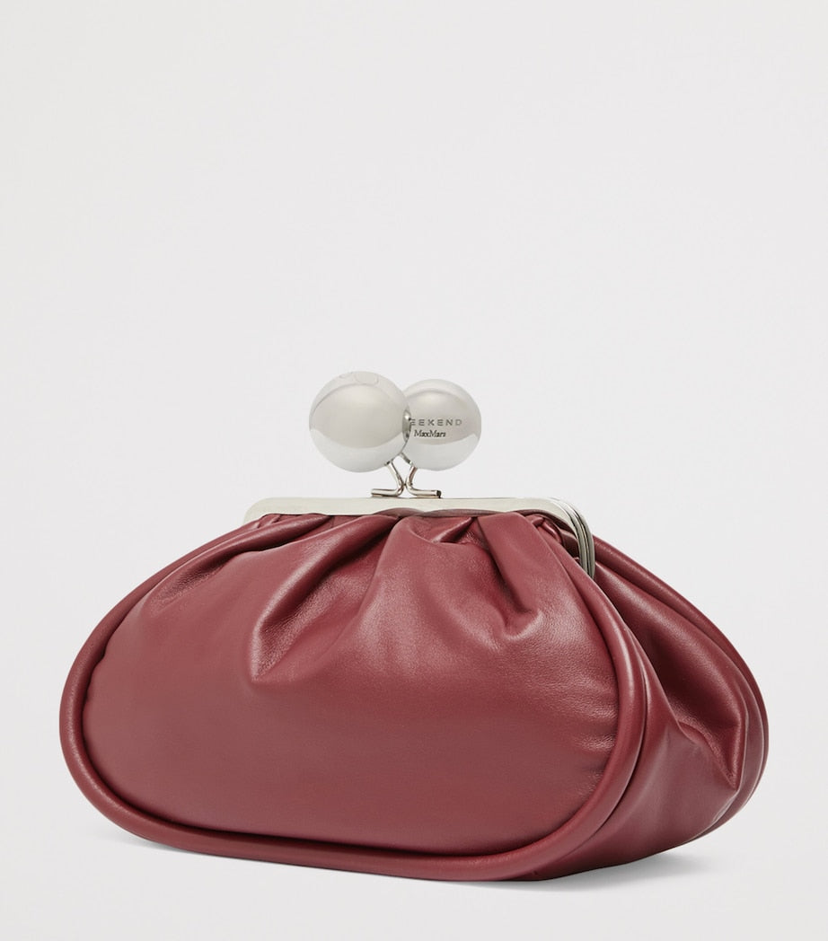 Weekend Max Mara Pasticcino leather clutch bag - British product