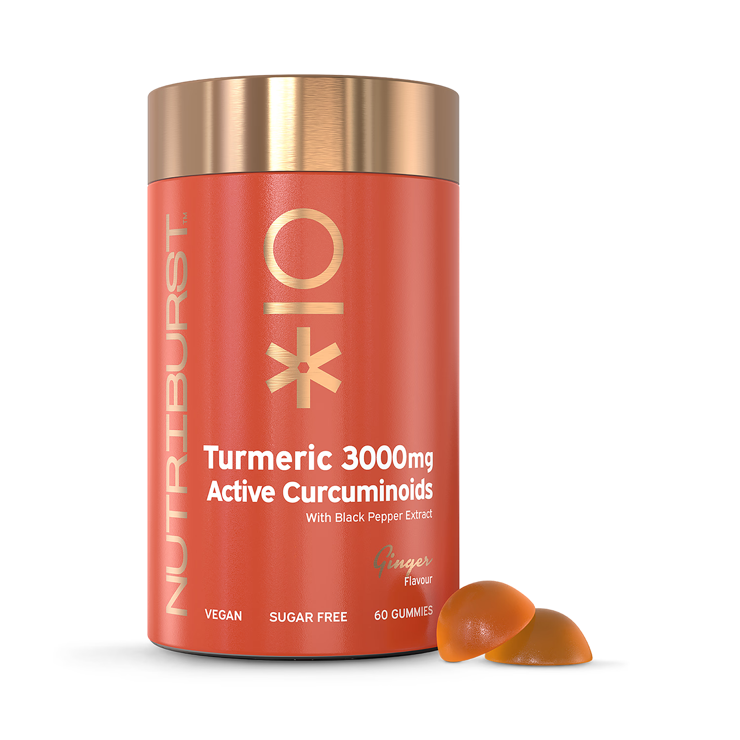 Nutriburst turmeric gummies 3000mg 60 gummies (British brand)