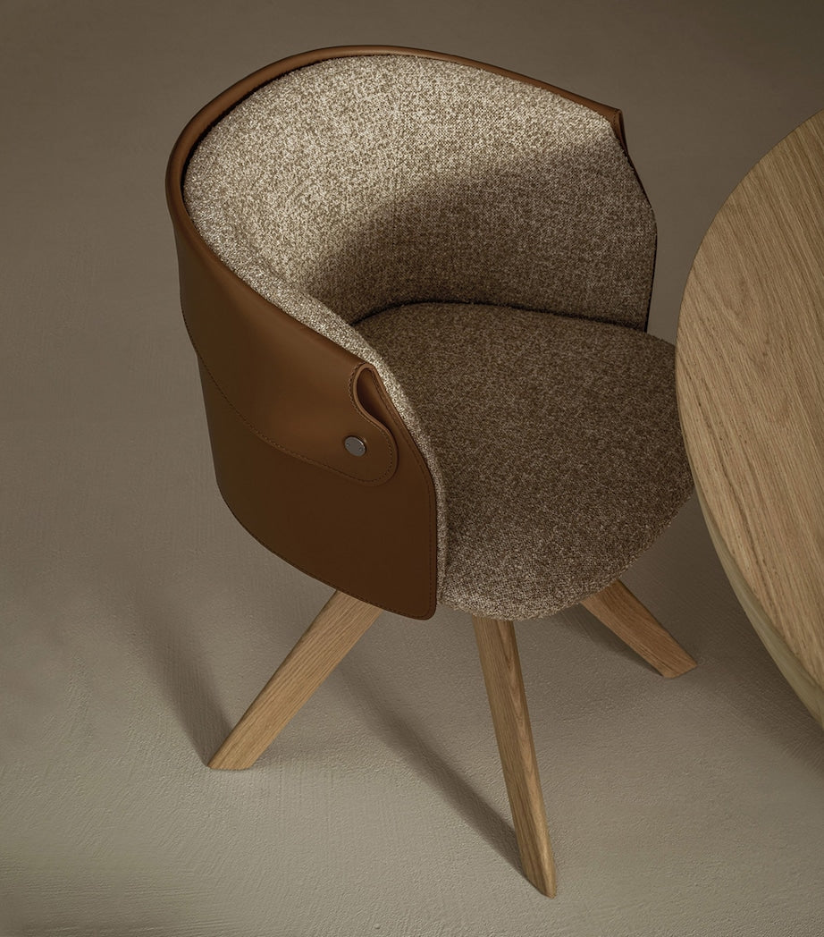 Flexform Ozzy swivelling dining chair 60cm x 55cm, UK version