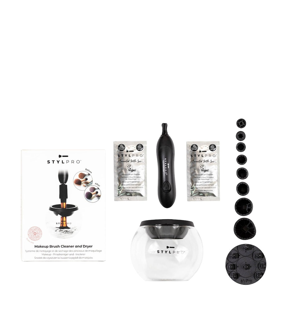 STYLPRO make-up brush and cleaner gift set (British brand)
