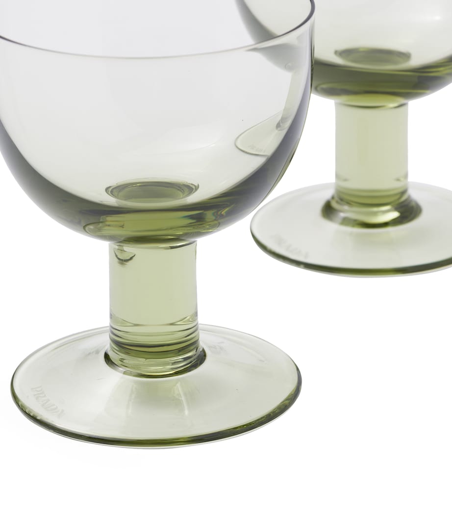 Prada Plinth water glasses set of two, imported from the UK