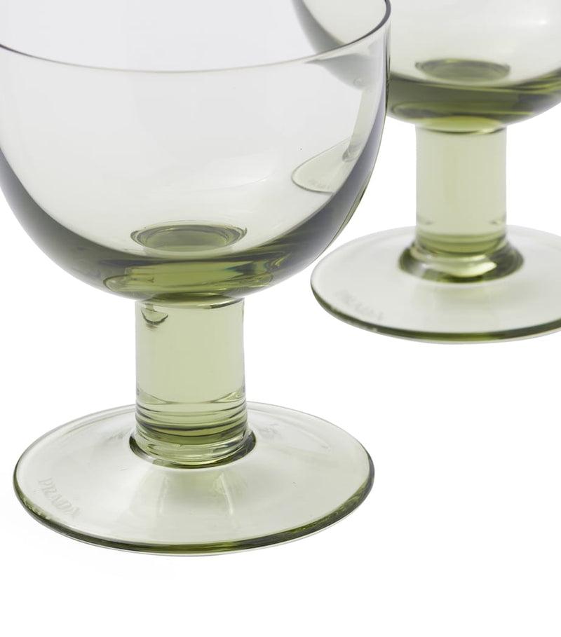 Prada Plinth water glasses set of two, imported from the UK