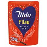 Tilda Microwave Rice Pilau Basmati 250g Microwave rice Sainsburys   