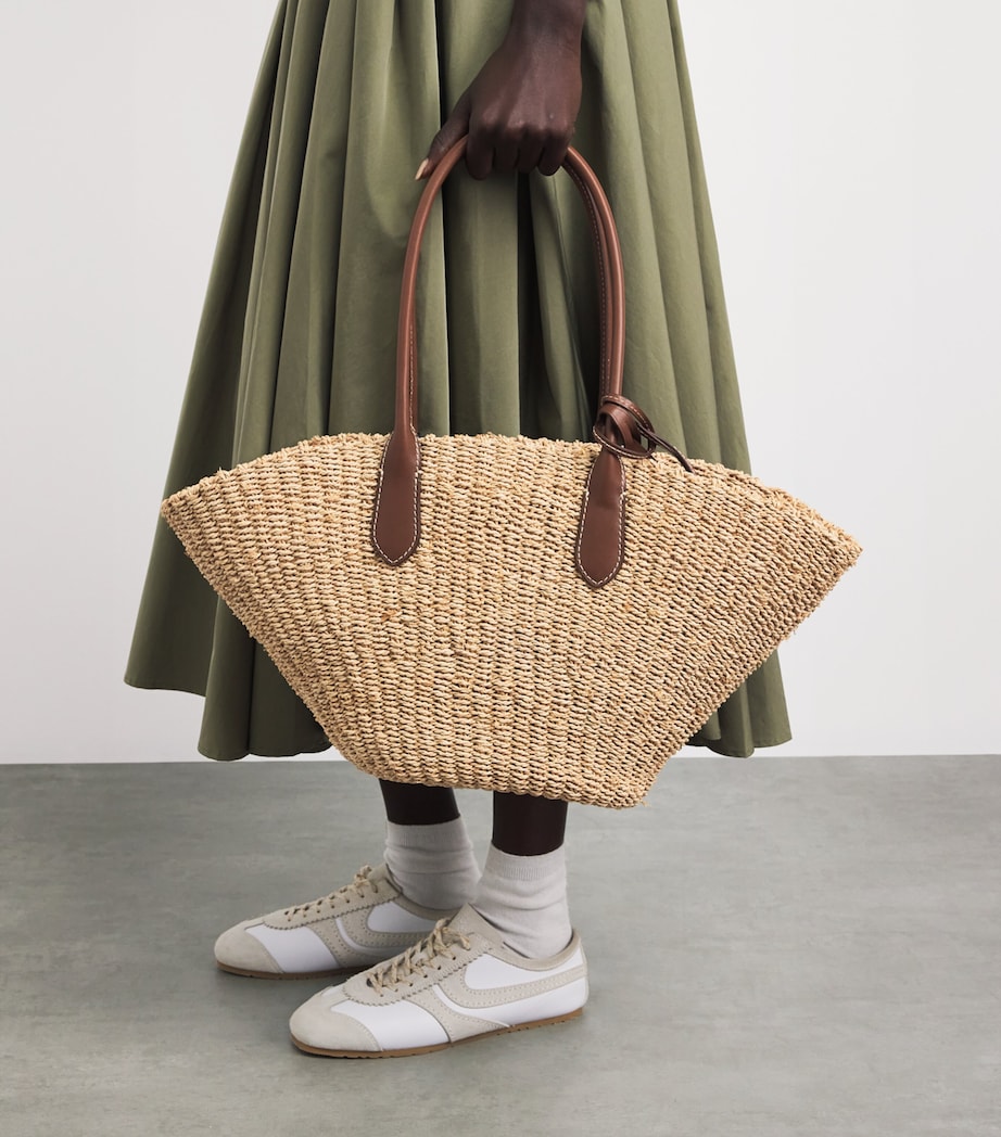 Polo Ralph Lauren medium raffia tote bag, UK version