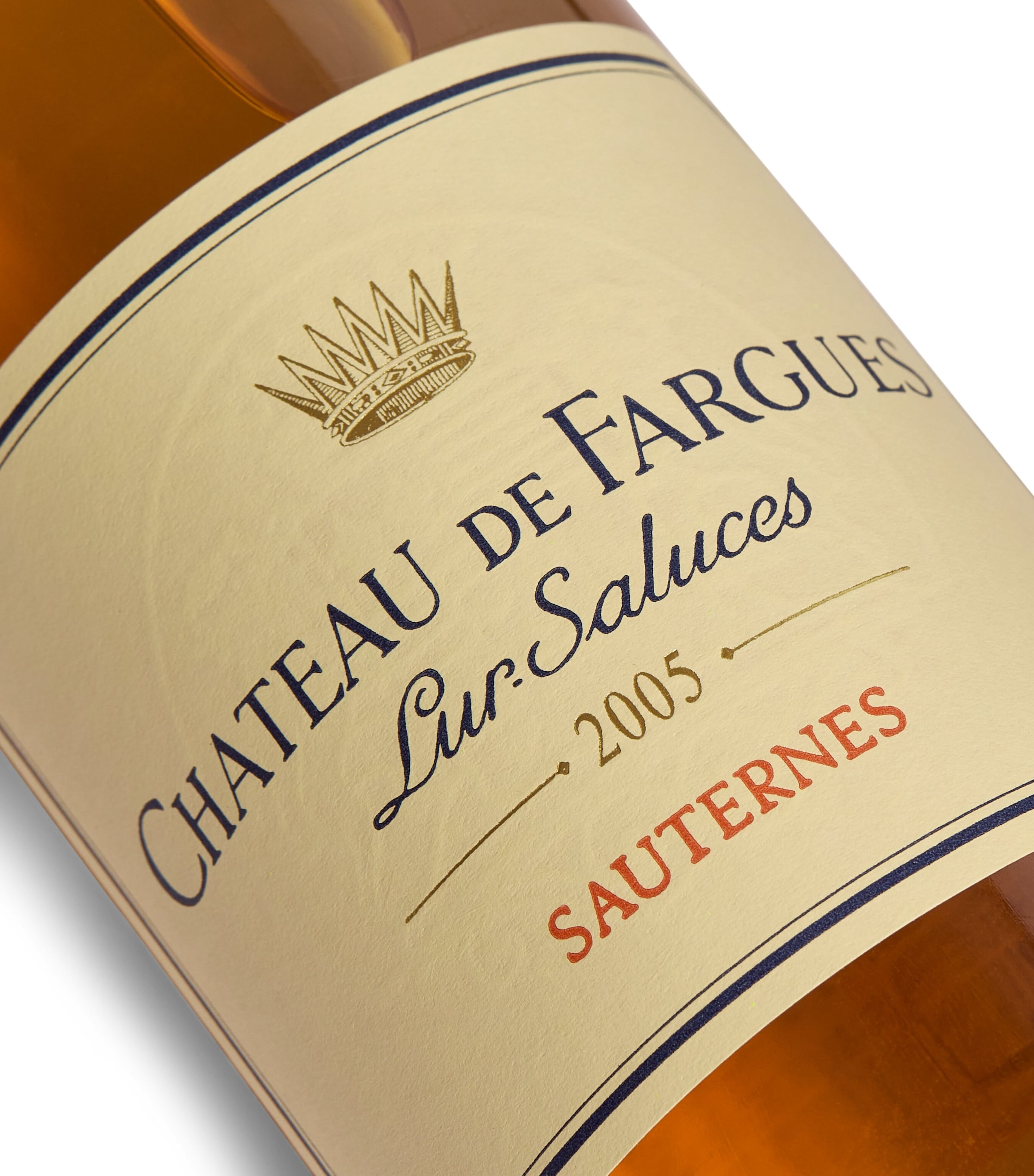 Château de Fargues Lur Saluces Semillon-Sauvignon Blanc 2005 Sauternes dessert wine 75cl - British product