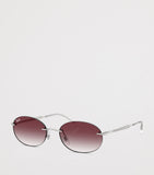 Ray-Ban RB3767 metal oval sunglasses, UK version