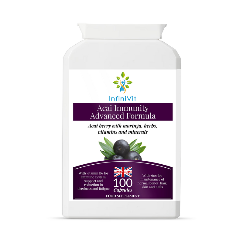 InfiniVit acai immunity supplement 100 capsules, UK version