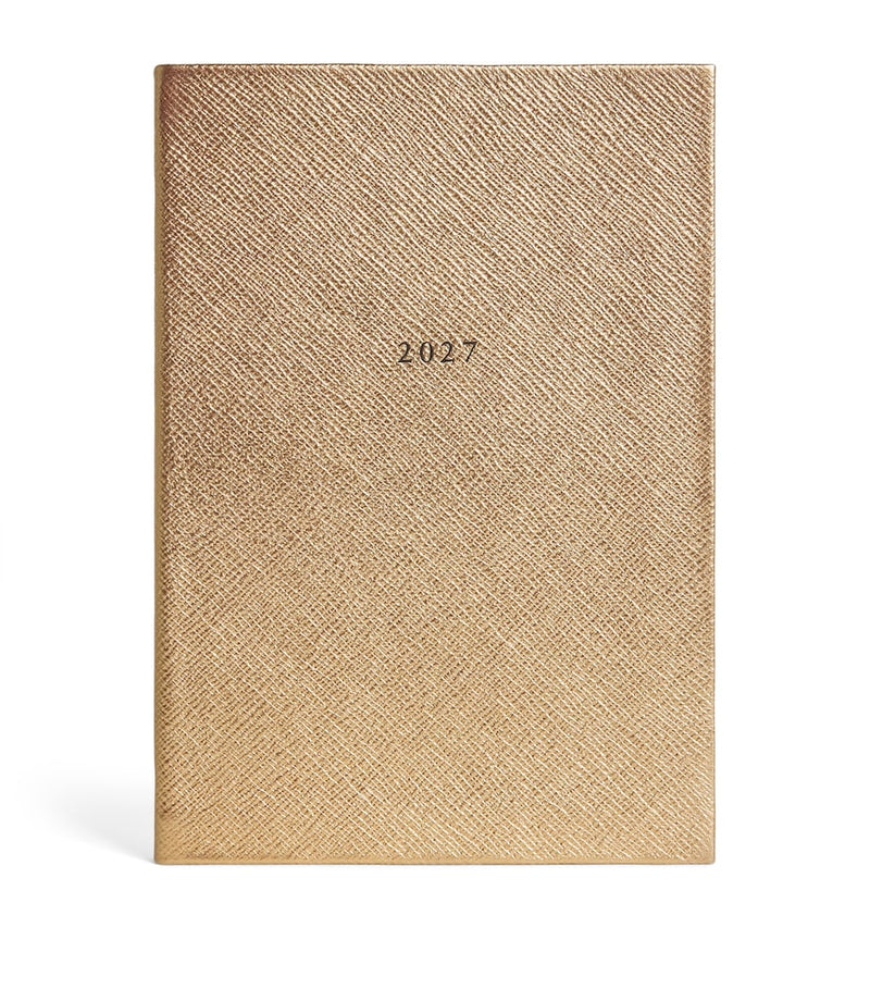 Harrods metallic leather A5 diary 2027 - British product