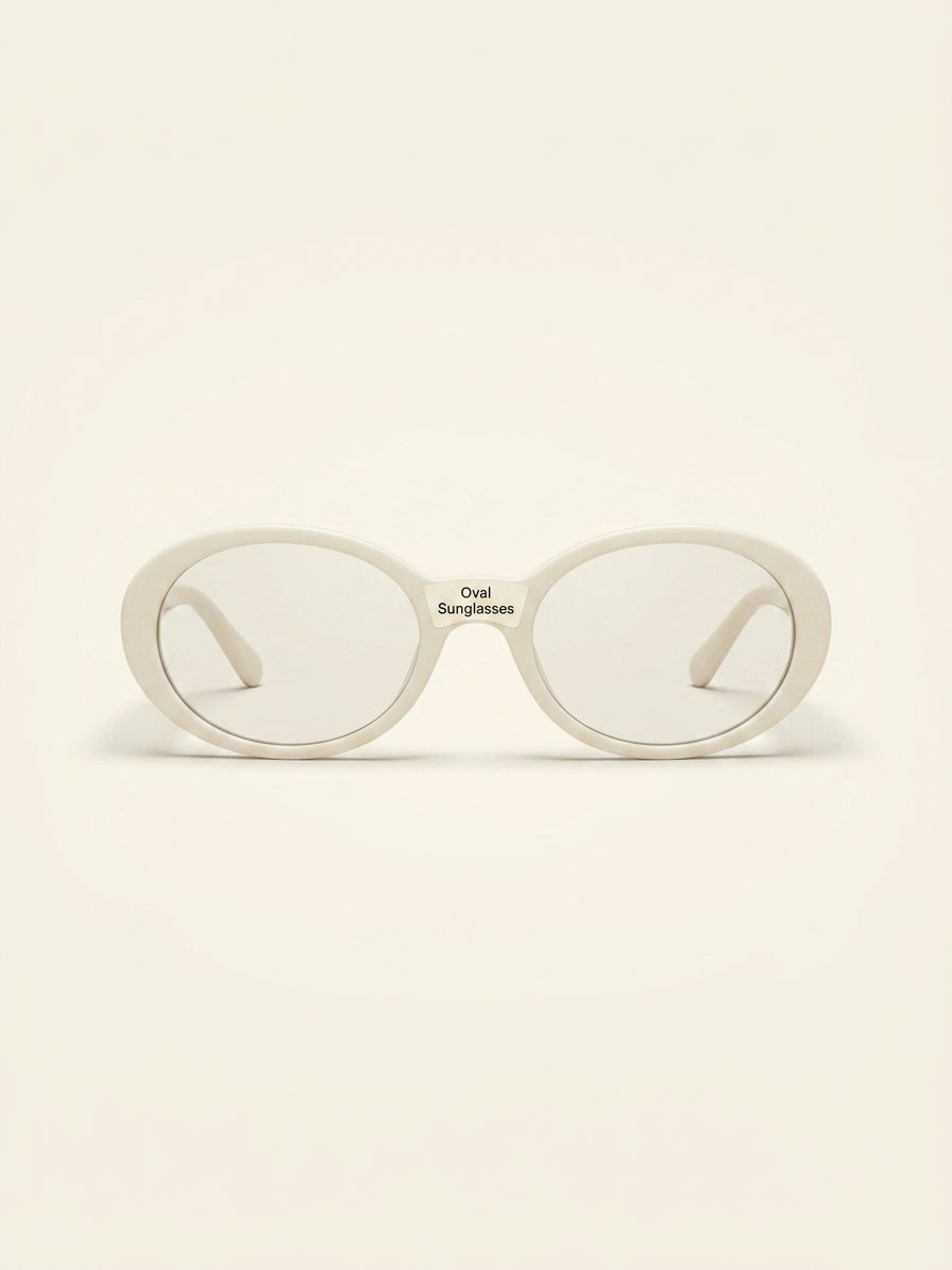Burberry oval-frame metal sunglasses with tinted lenses - British product