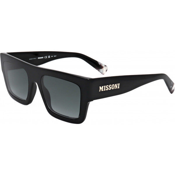 Missoni schwarze Acetat-Sonnenbrille MIS0129 53mm (Britische Marke)