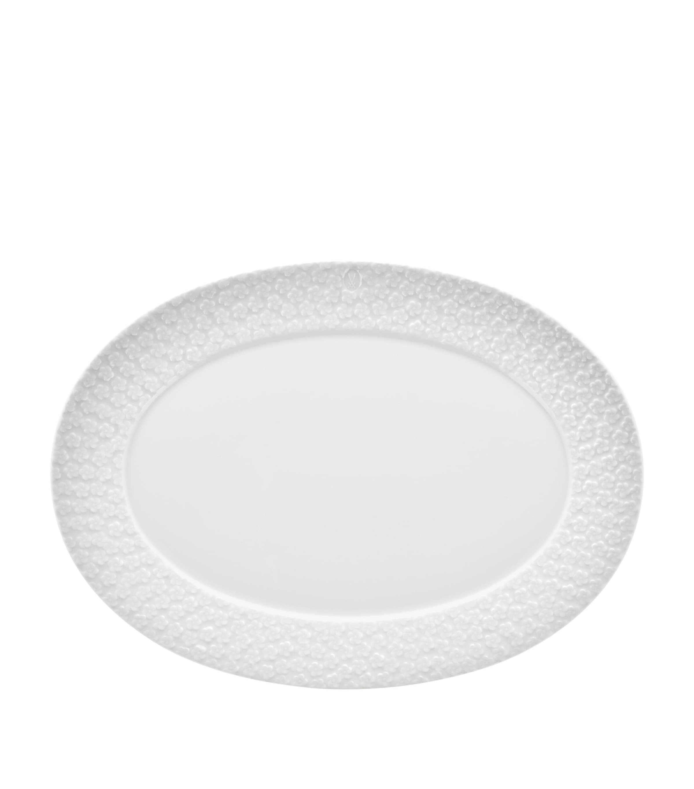 Meissen oval platter plate with blossom design 36cm, imported from the UK