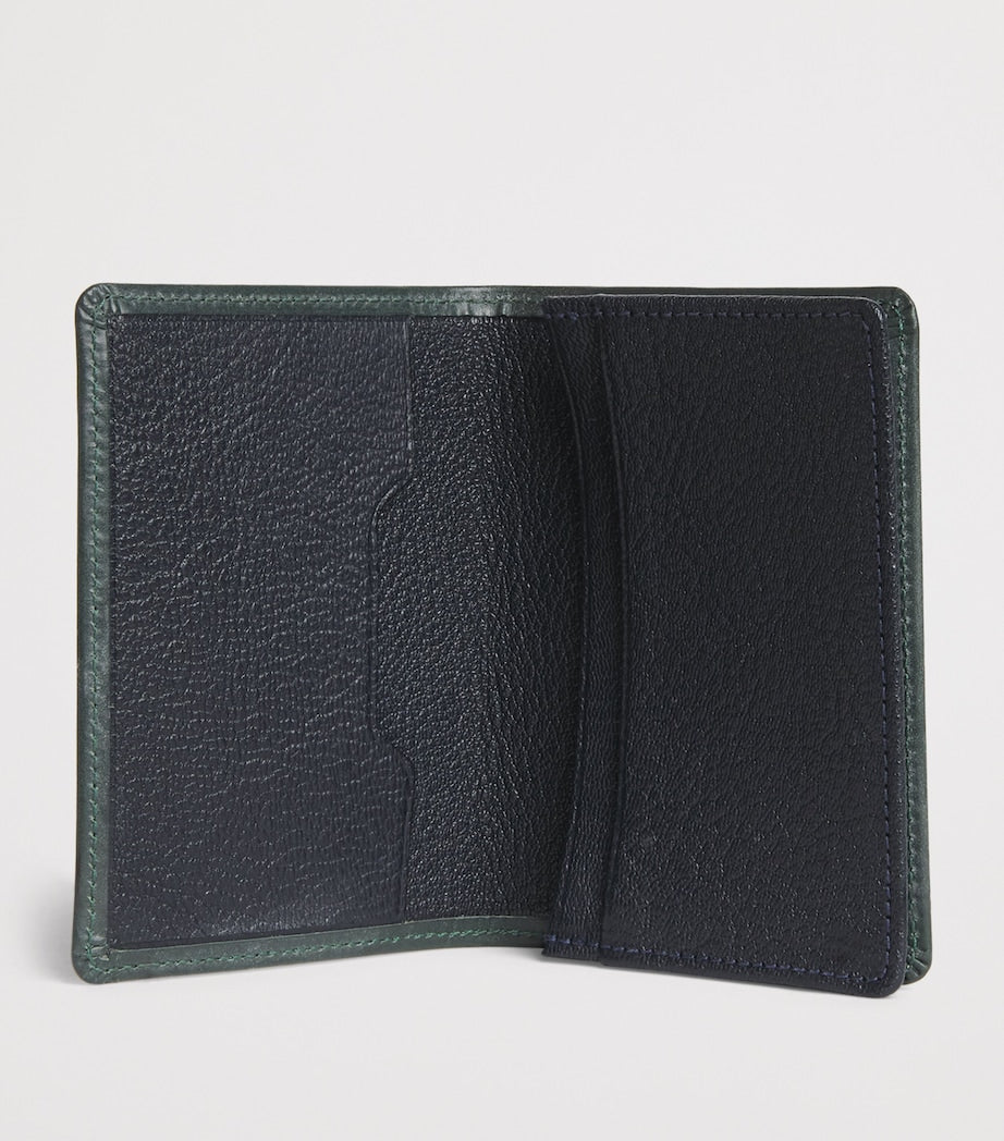 Swaine leather business card case vegetable-tanned bovine leather - British product