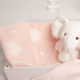 Babbico Elephant Toy, Pink Blanket & Comforter Baby Gift Set GOODS Superdrug   