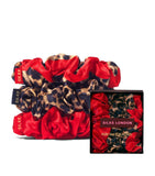Silke mulberry silk hair scrunchies set of 3 (British brand)