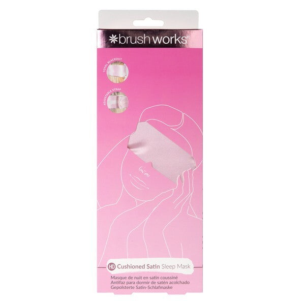 Brushworks Cushioned Satin Sleep Mask