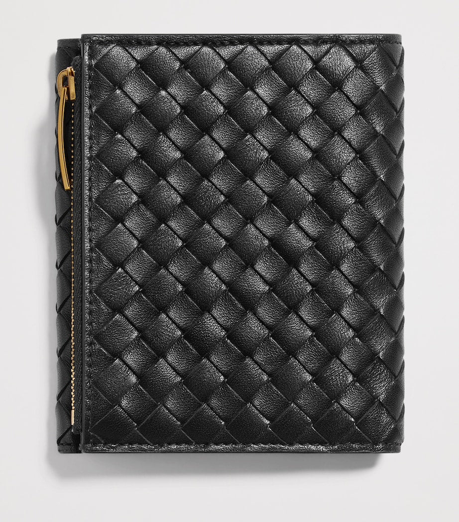 Petit portefeuille bifold en cuir Piccolo Bottega Veneta, importé du Royaume-Uni