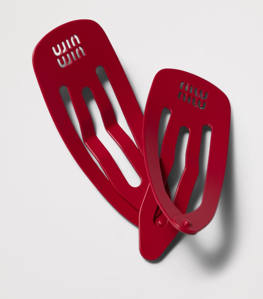 Miu Miu metal hair clips set of 2, UK version