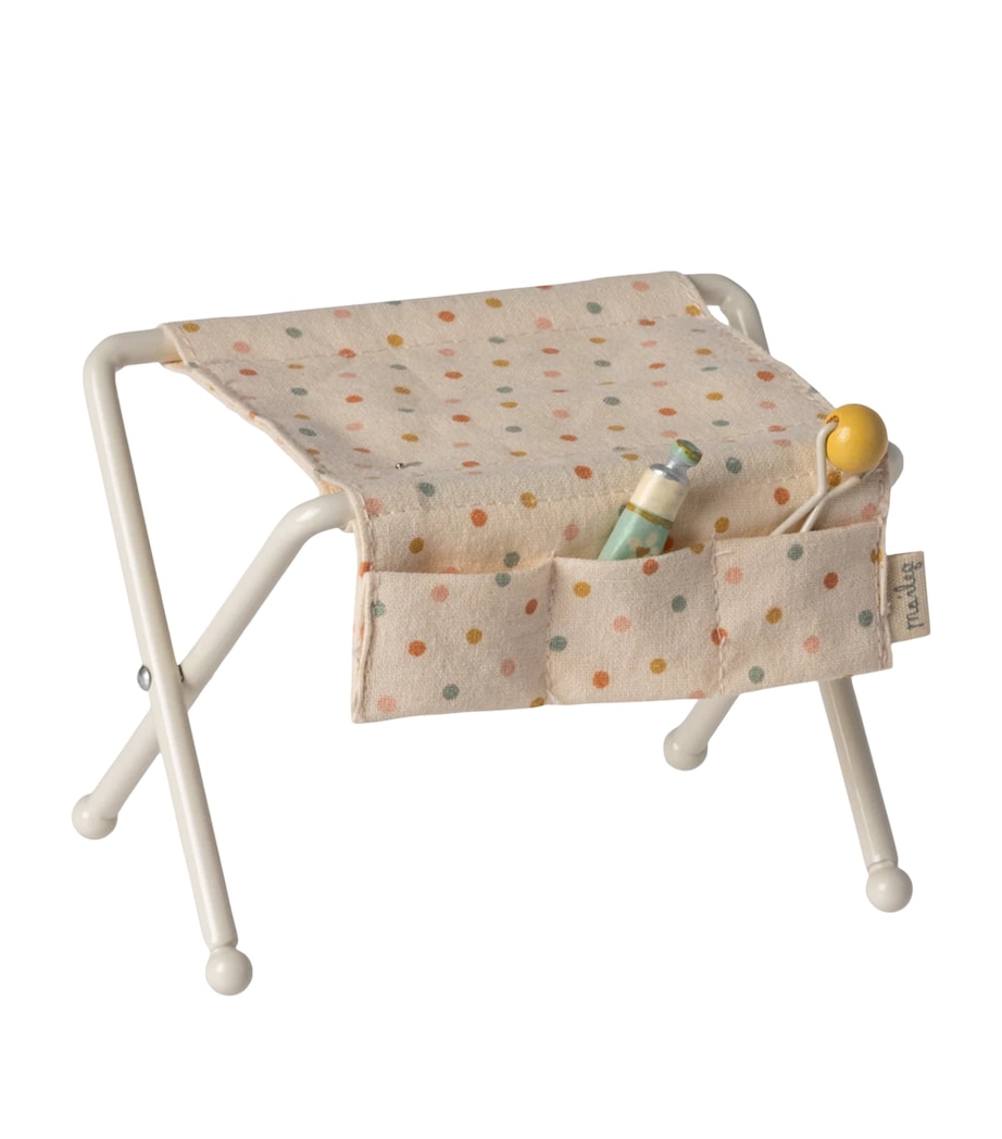 Maileg nursery table with rattle and baby lotion H8cm (British brand)
