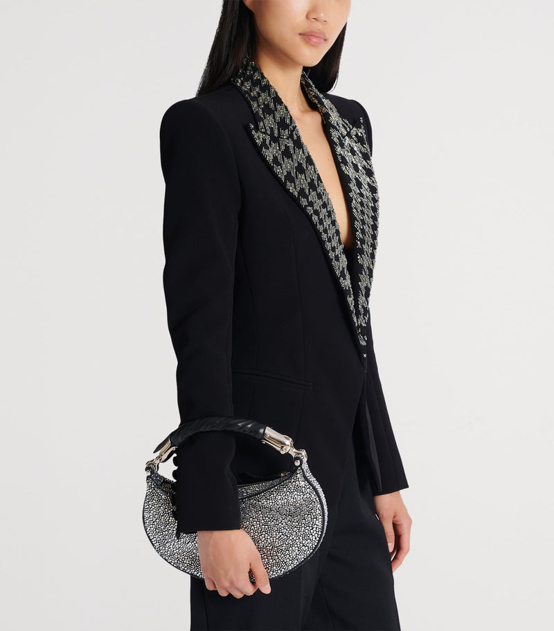 Balmain mini embellished suede handbag - British product