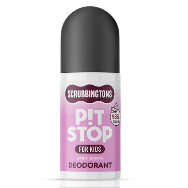 Scrubbingtons natural kids deodorant Very Berry, imported from the UK