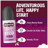 Scrubbingtons natural kids deodorant Very Berry, imported from the UK