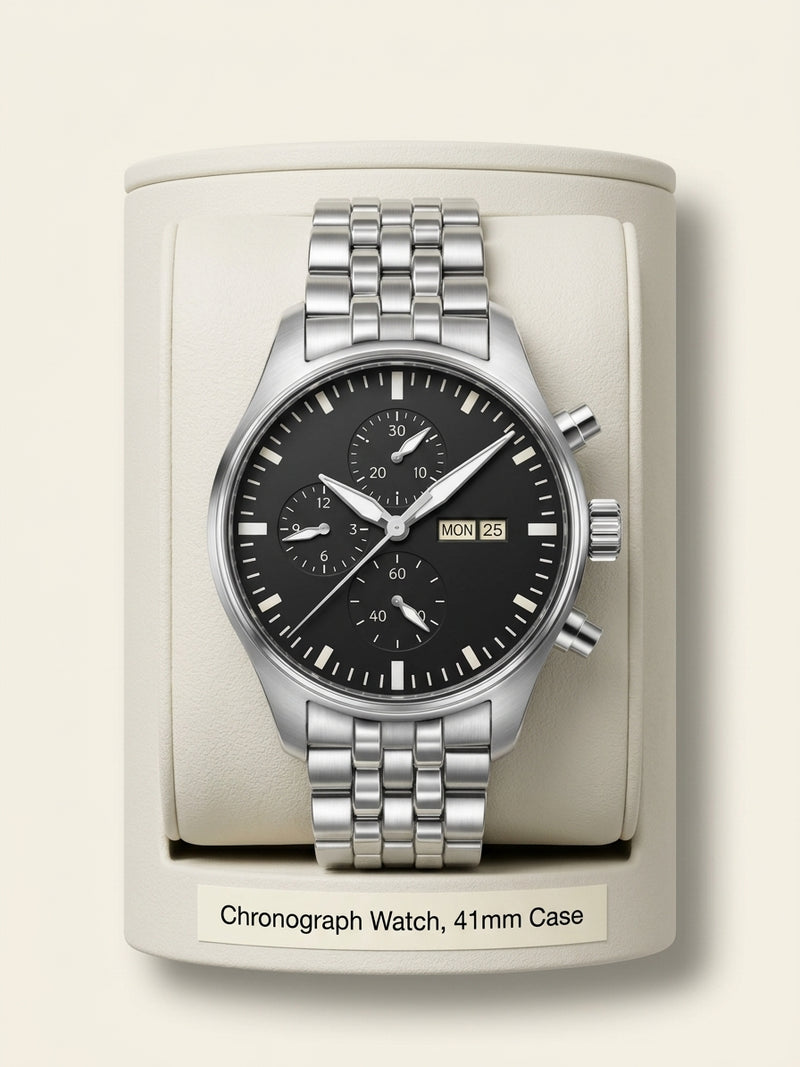 IWC Pilot's Chronograph automatic watch 43mm, imported from the UK