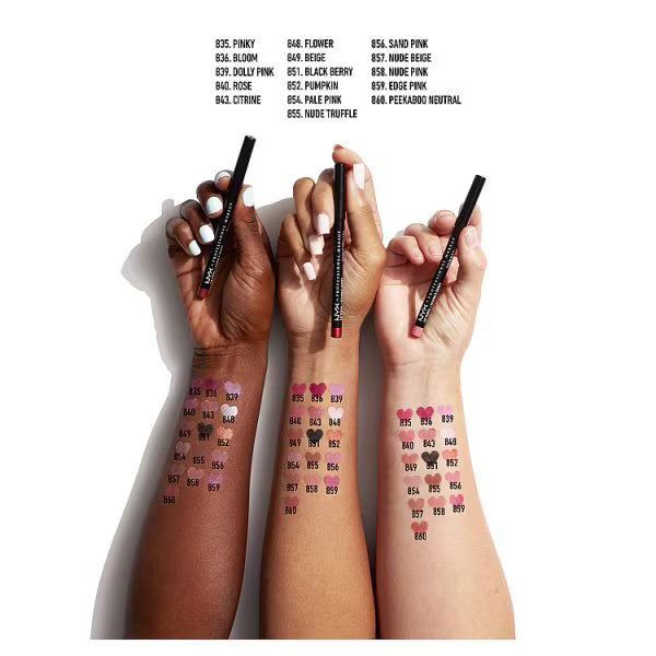 NYX Slim Lip Pencil Nude Truffle imported from the UK