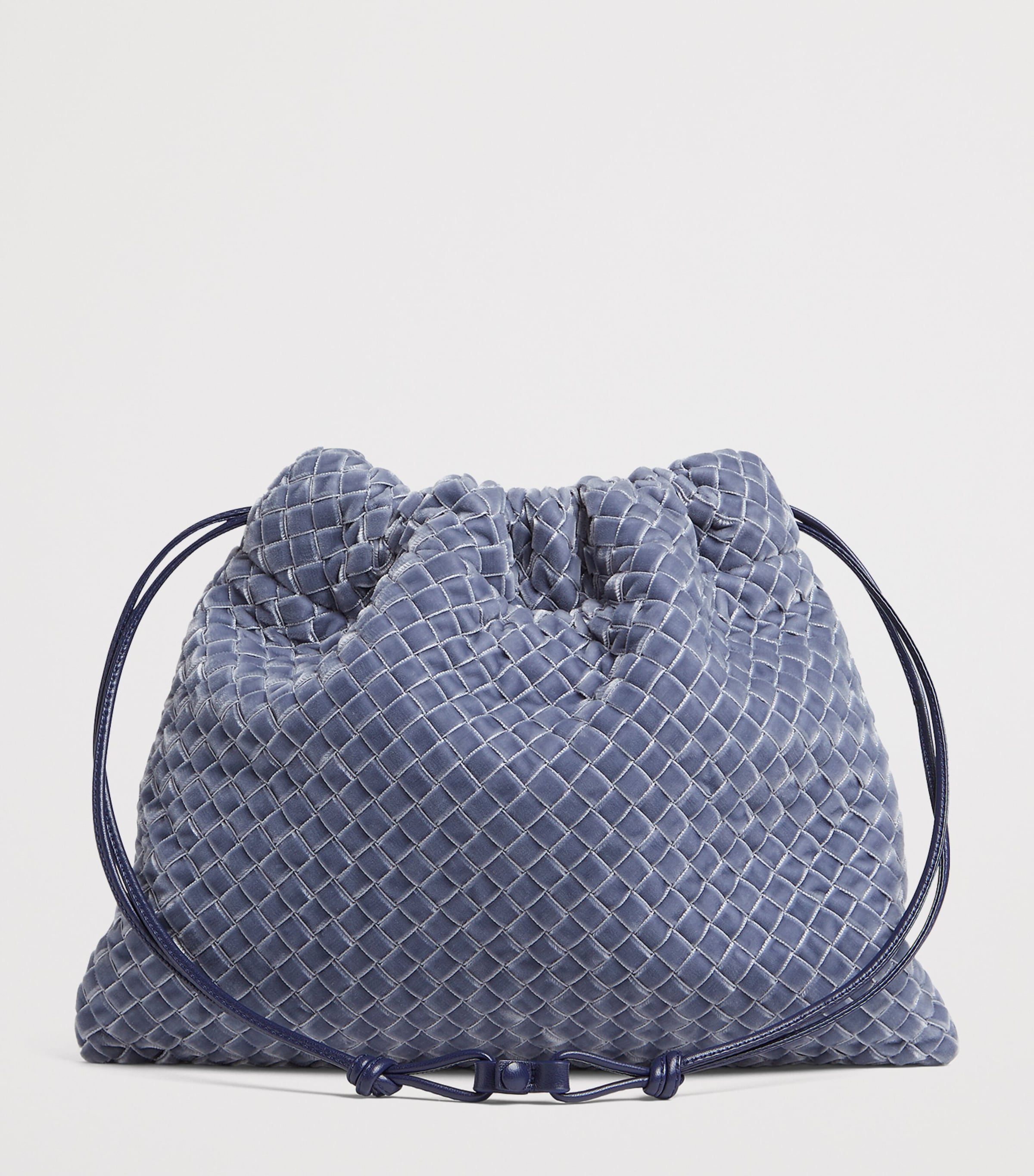 Bottega Veneta Dustbag shoulder bag in velvet lambskin, imported from the UK