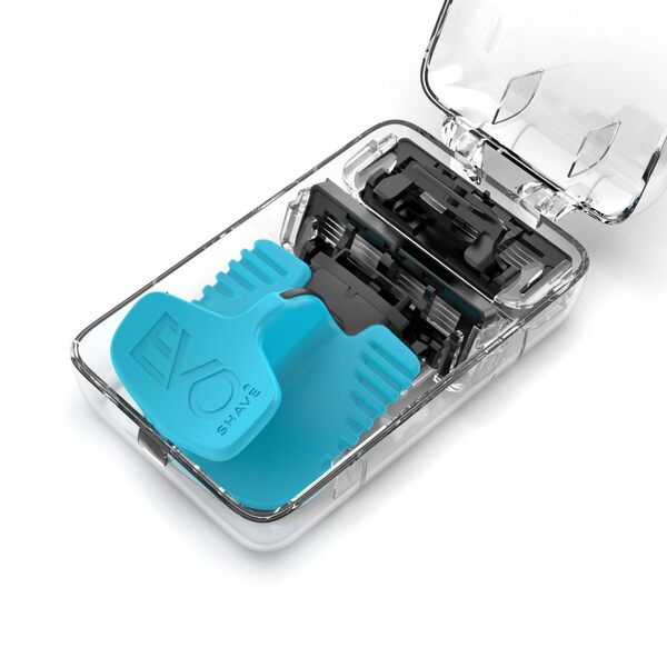 EvoShave Series 3 System Razor Starter Pack in Aqua Blue GOODS Superdrug   