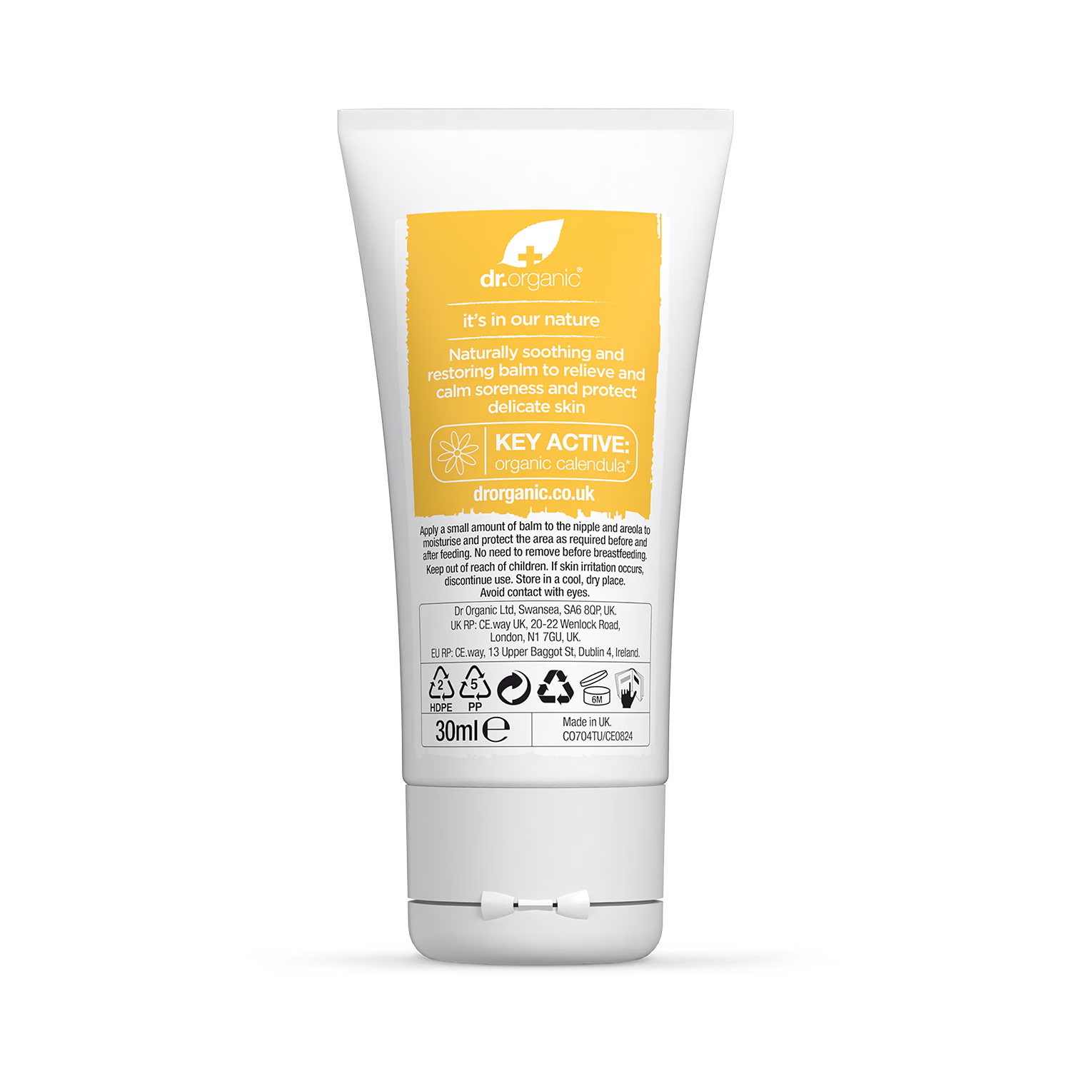 Dr Organic mother baby nipple balm 30ml, UK version