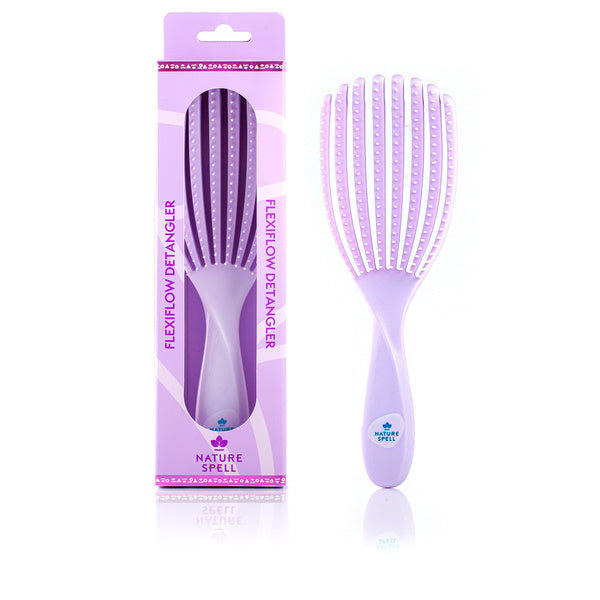 Nature Spell FlexiFlow Detangler Purple, imported from the UK