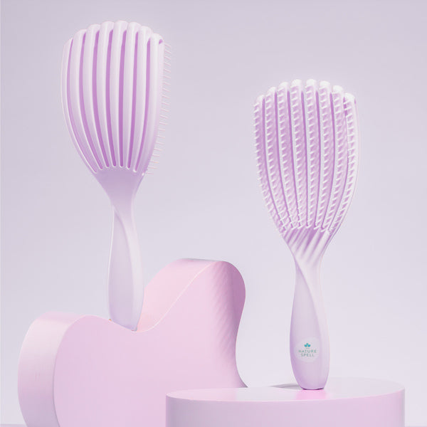 Nature Spell FlexiFlow Detangler Purple, imported from the UK