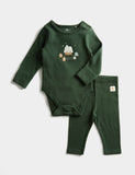 2pc Cotton Rich Gingerbread Bodysuit Outfit (0-12 Mths)