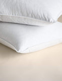 Lot de 2 oreillers fermes en duvet et plumes d'oie
