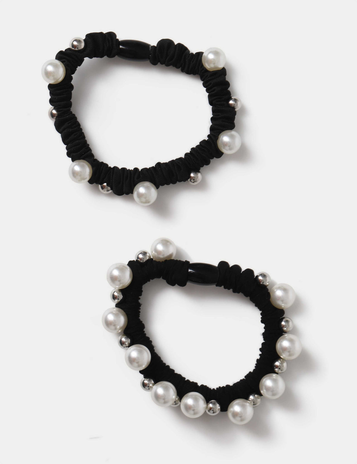 Pearl mini scrunchie set, British hair accessories, imported from the UK