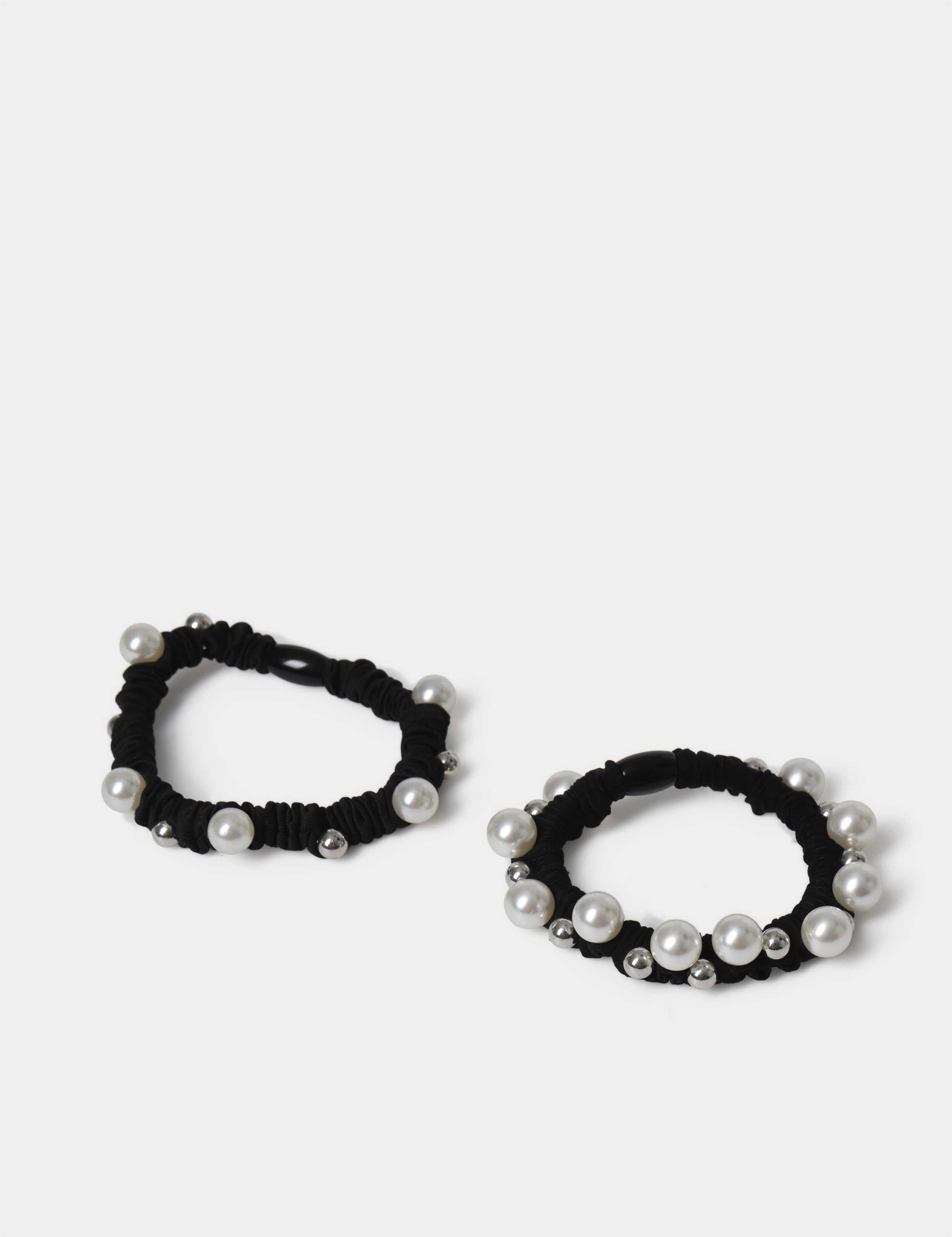Pearl mini scrunchie set, British hair accessories, imported from the UK