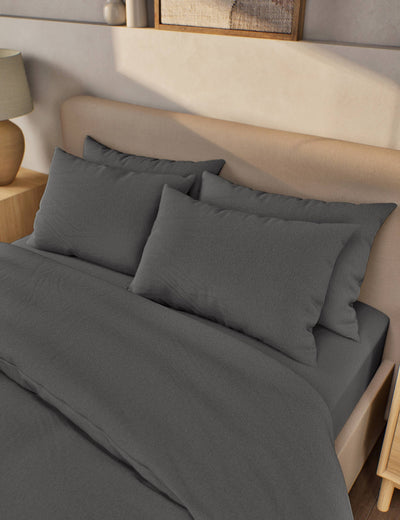 M&S 2pk Pure Brushed Cotton Pillowcases- Buy online at McGrocer