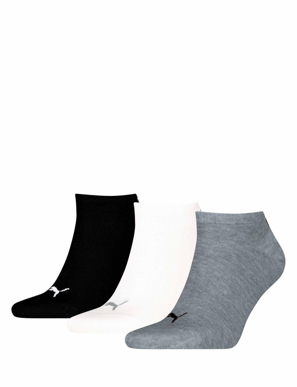 Puma cotton rich trainer socks 3 pack assorted - British product