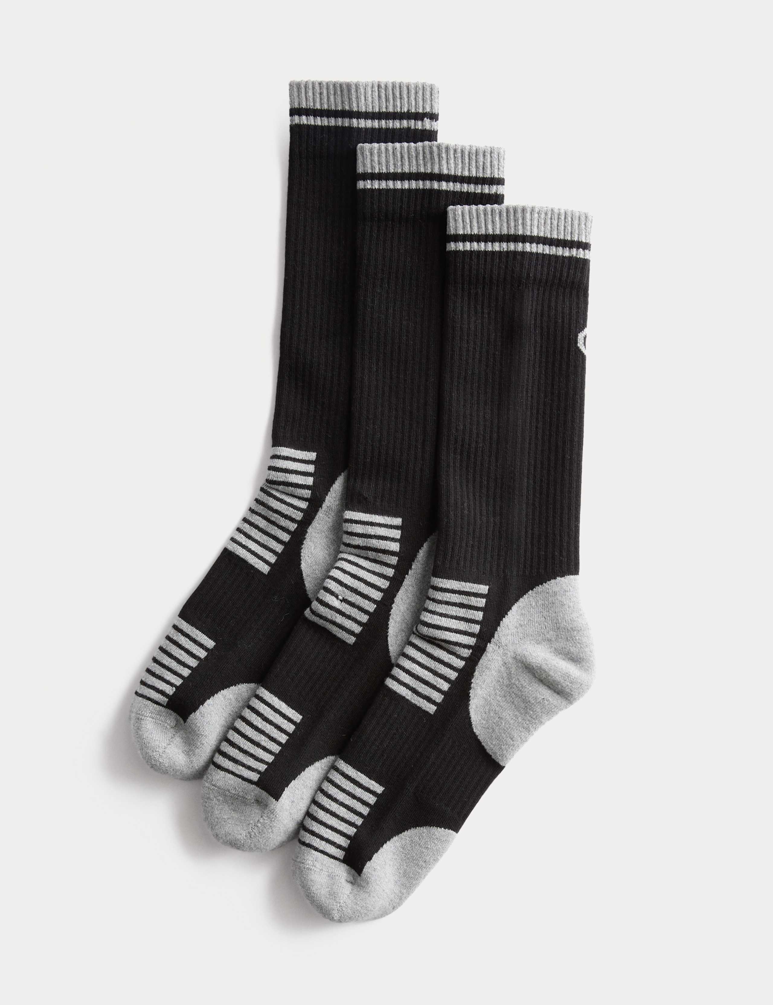Goodmove cushioned reflective socks 3 pack - British product