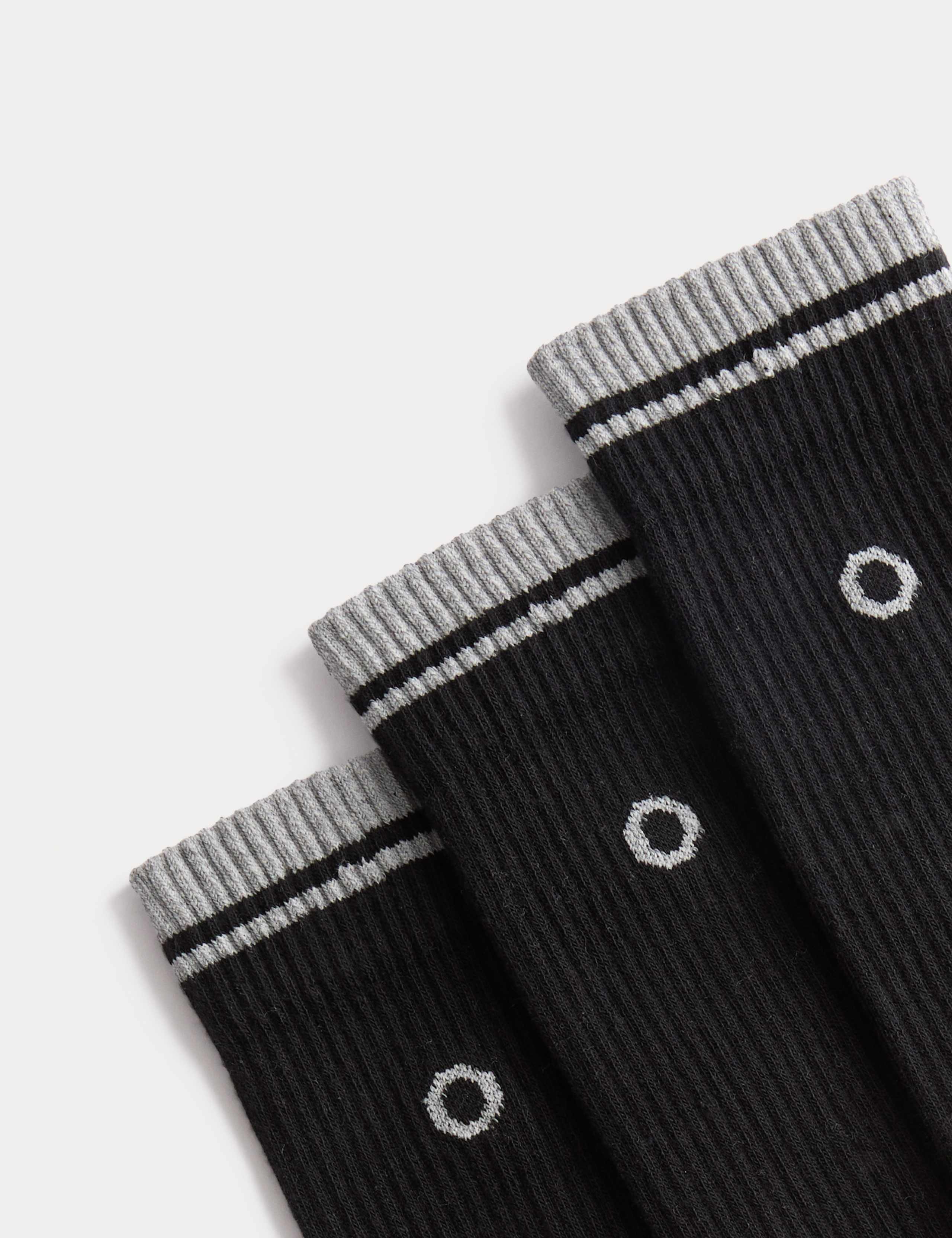 Goodmove cushioned reflective socks 3 pack - British product