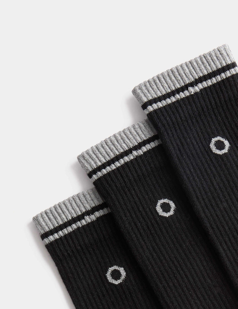 Goodmove cushioned reflective socks 3 pack - British product