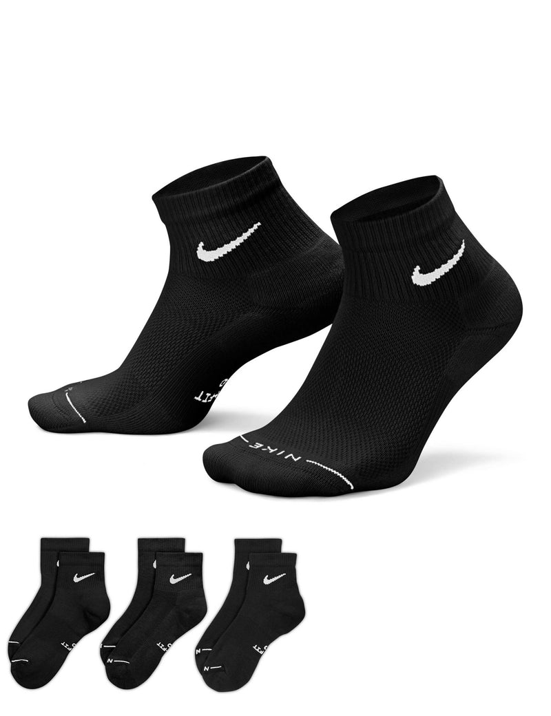 Nike cotton rich ankle socks 3 pack, imported from the UK