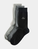 M&S No.1 Grandad Socks 3 Pack Cotton Rich - British product