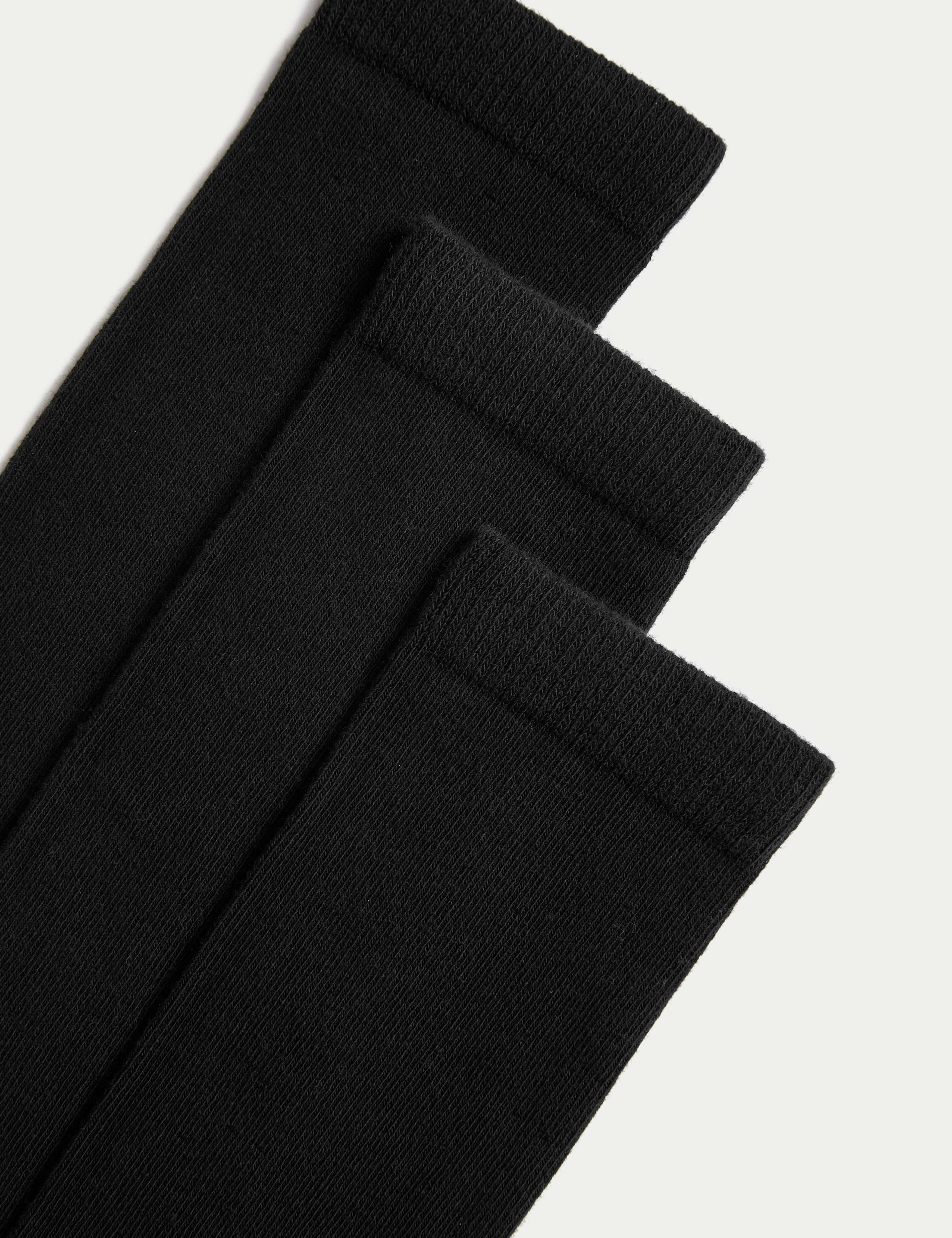 Cotton rich over the knee socks 3 pack (British brand)