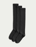 Cotton rich over the knee socks 3 pack (British brand)