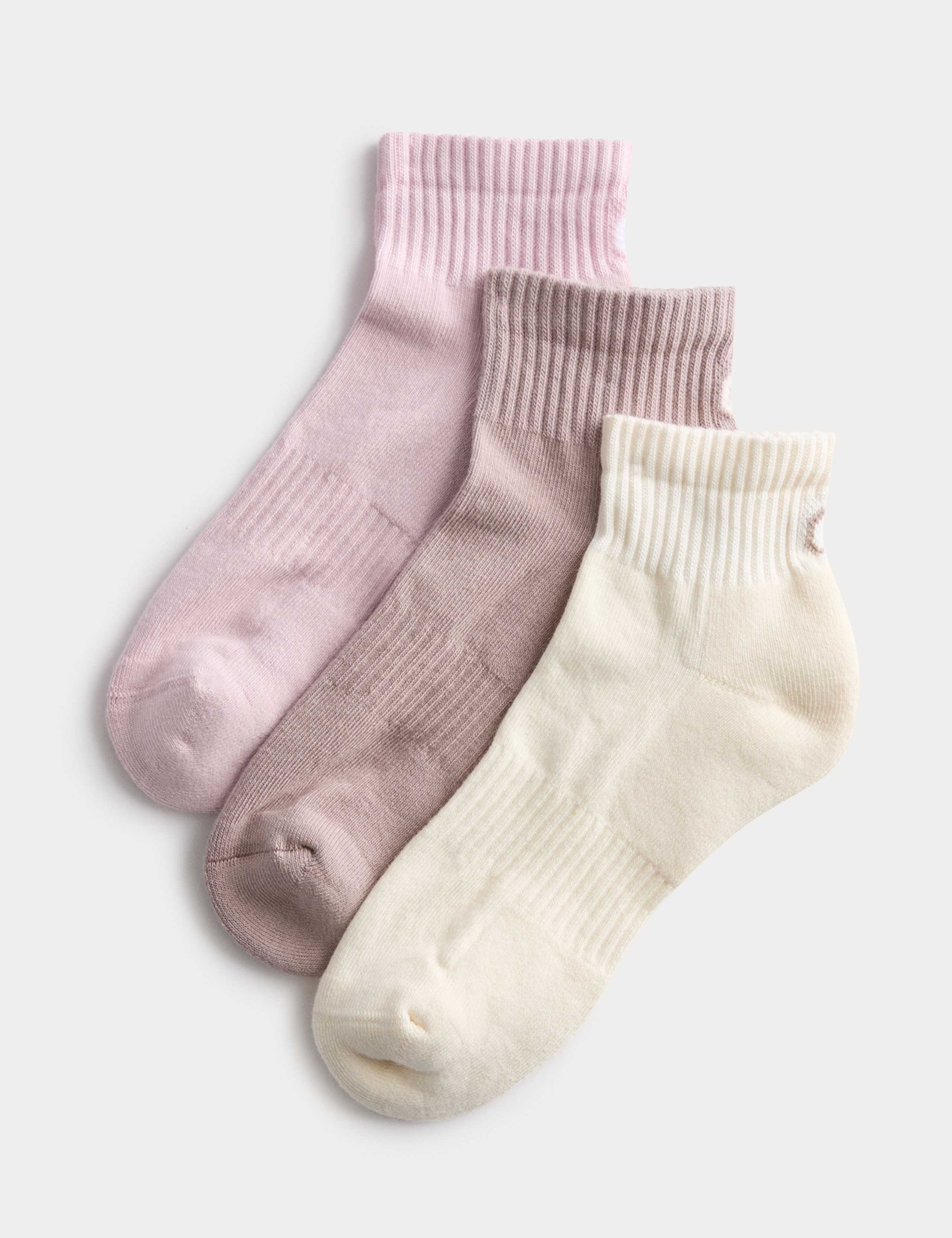 Goodmove cotton rich quarter socks 3-pack - British product